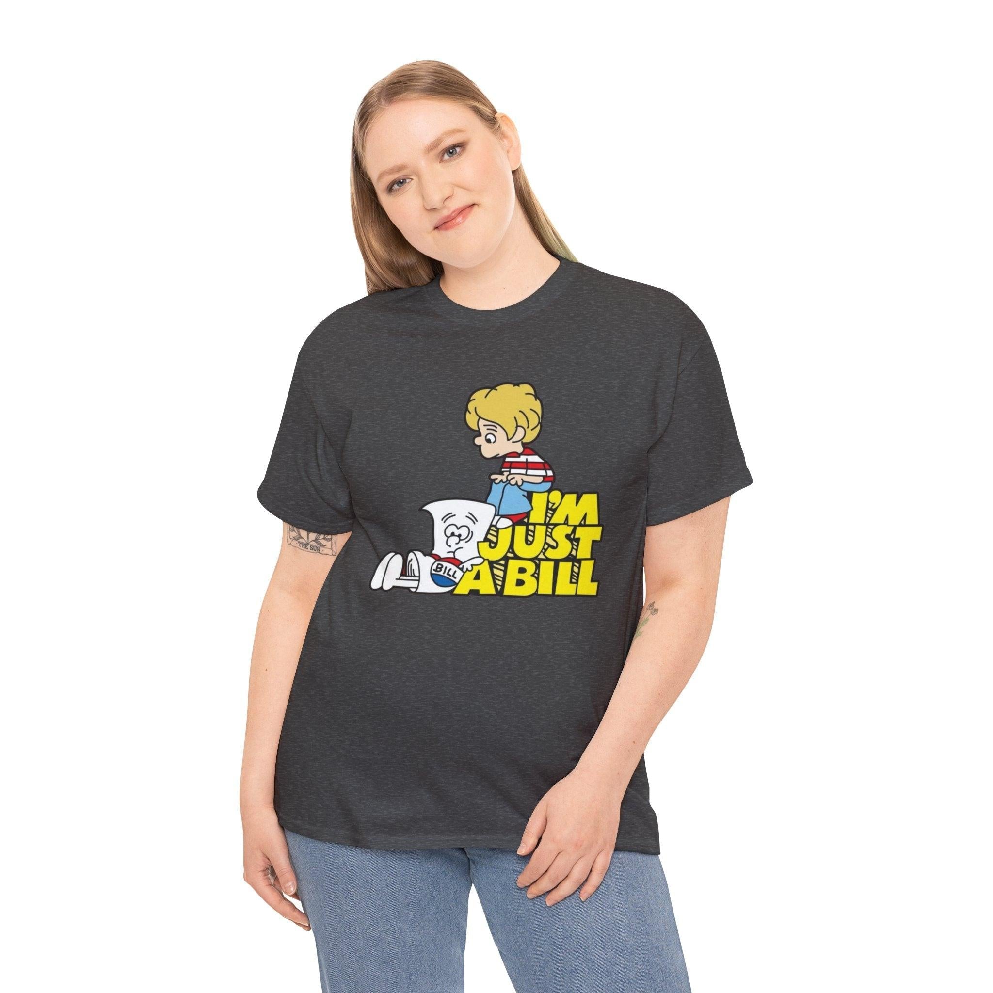 Retro Bill Graphic Tee, Funny Unisex Shirt, Vintage Style T-Shirt, 90s Nostalgia Top, Humorous Cotton Tee