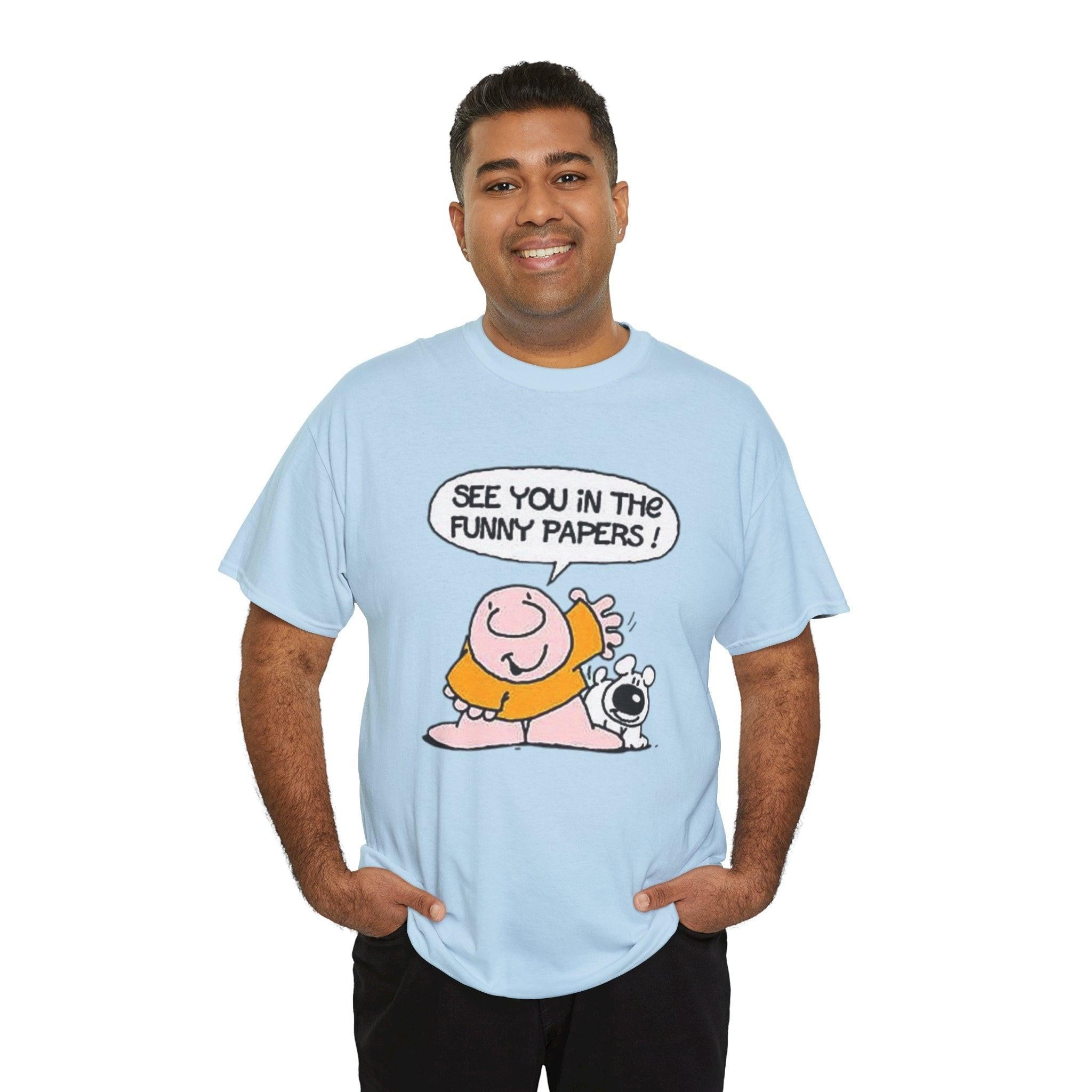 Ziggy Cartoon Unisex Tee, Comic Strip Graphic Shirt, Funny Pages Nostalgia Top, Gift for Cartoon Lovers, Comic Character Tshirt, Newspaper