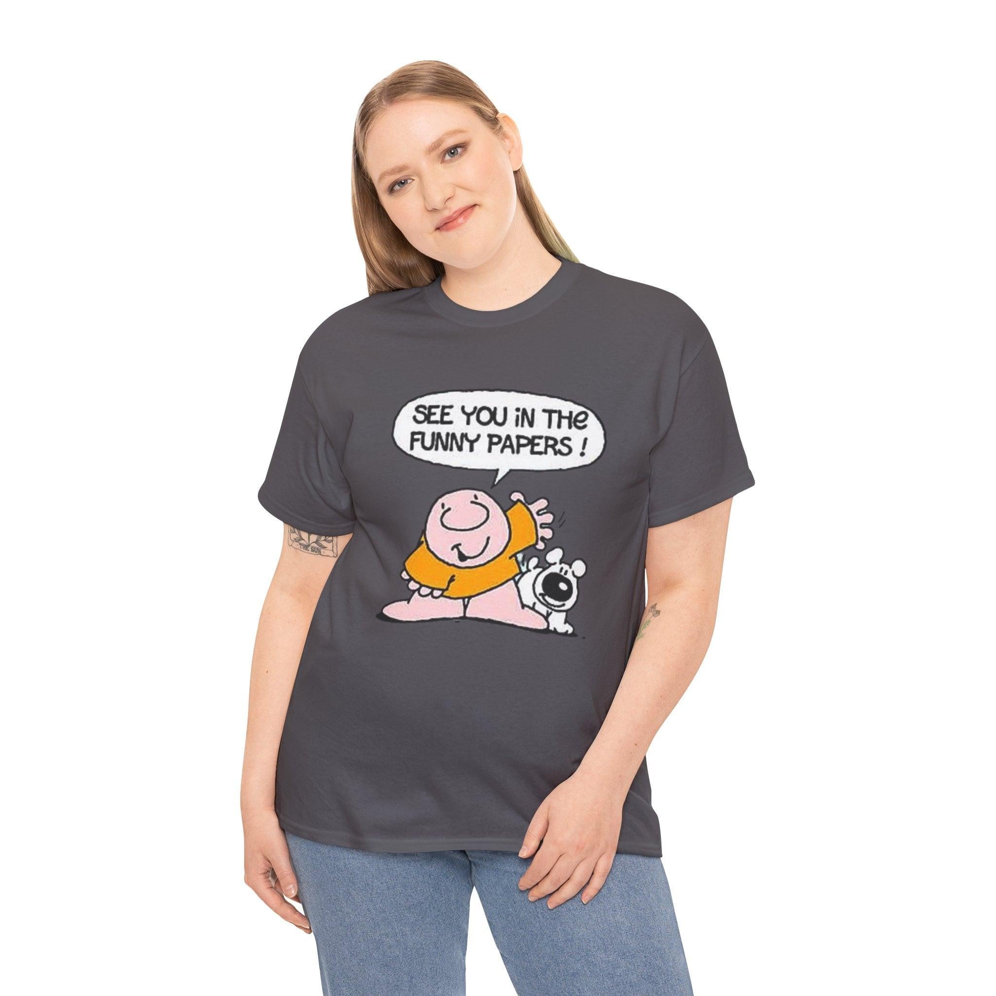 Ziggy Cartoon Unisex Tee, Comic Strip Graphic Shirt, Funny Pages Nostalgia Top, Gift for Cartoon Lovers, Comic Character Tshirt, Newspaper