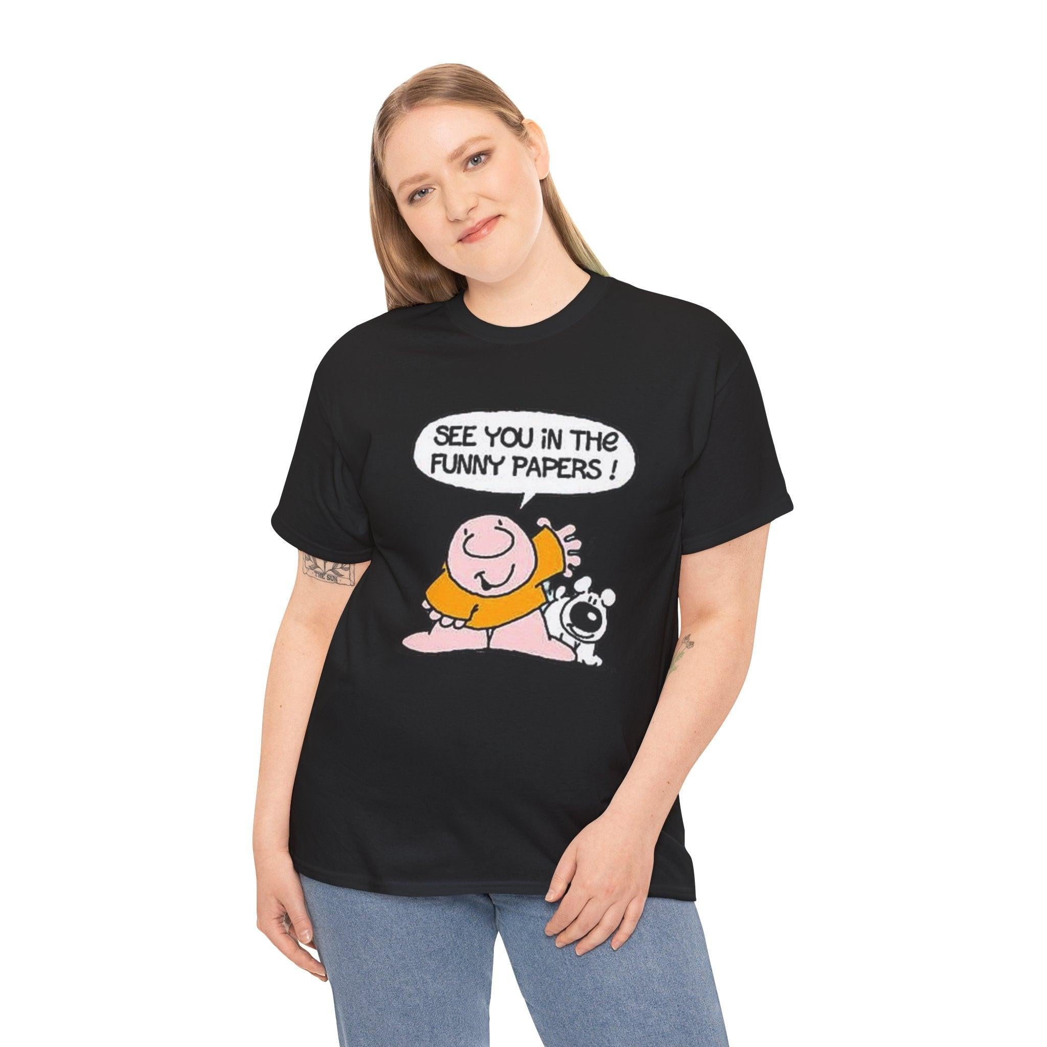 Ziggy Cartoon Unisex Tee, Comic Strip Graphic Shirt, Funny Pages Nostalgia Top, Gift for Cartoon Lovers, Comic Character Tshirt, Newspaper
