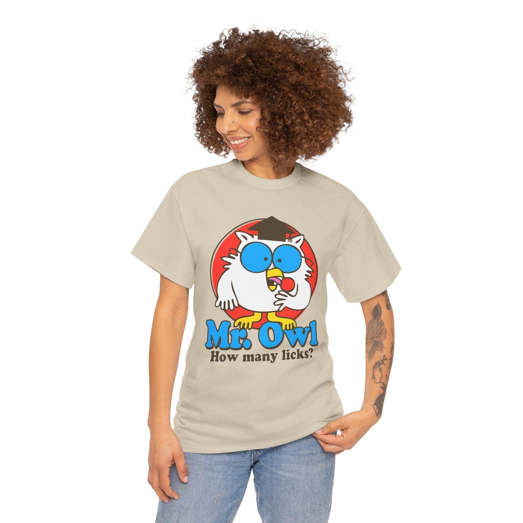 Vintage Owl T-Shirt, Retro Graphic Tee, Nostalgic Cotton Shirt, Classic Old TV Ad, Funny Bird Top