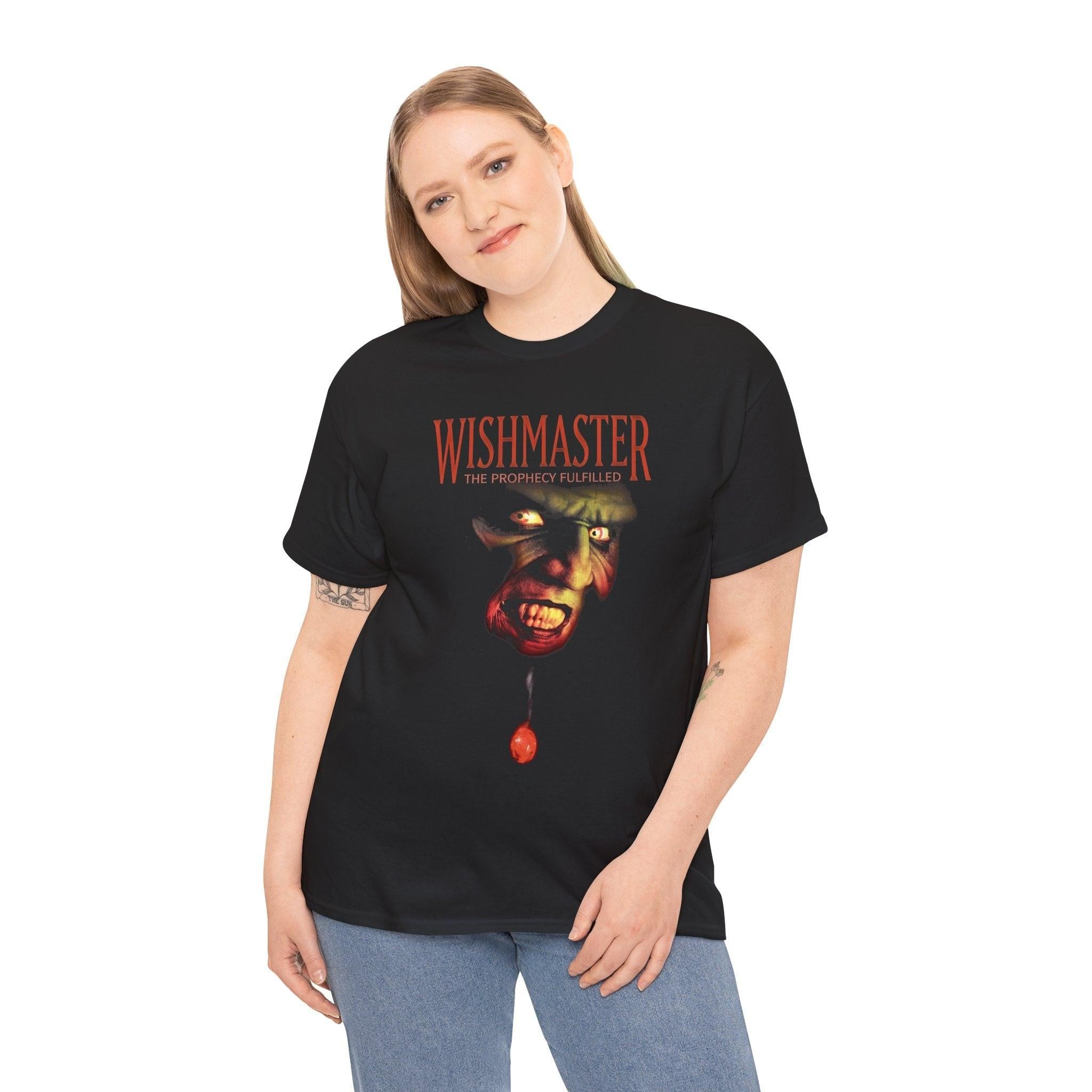 Wish Master Unisex Tee, Halloween T-Shirt, Horror Movie Fan Gift, Vintage Graphic Shirt, Creepy Movie Lover Top