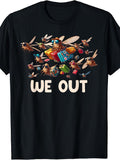 Funny Cicada We Out Cute Cicada Entomology Insects Cicada T-Shirt