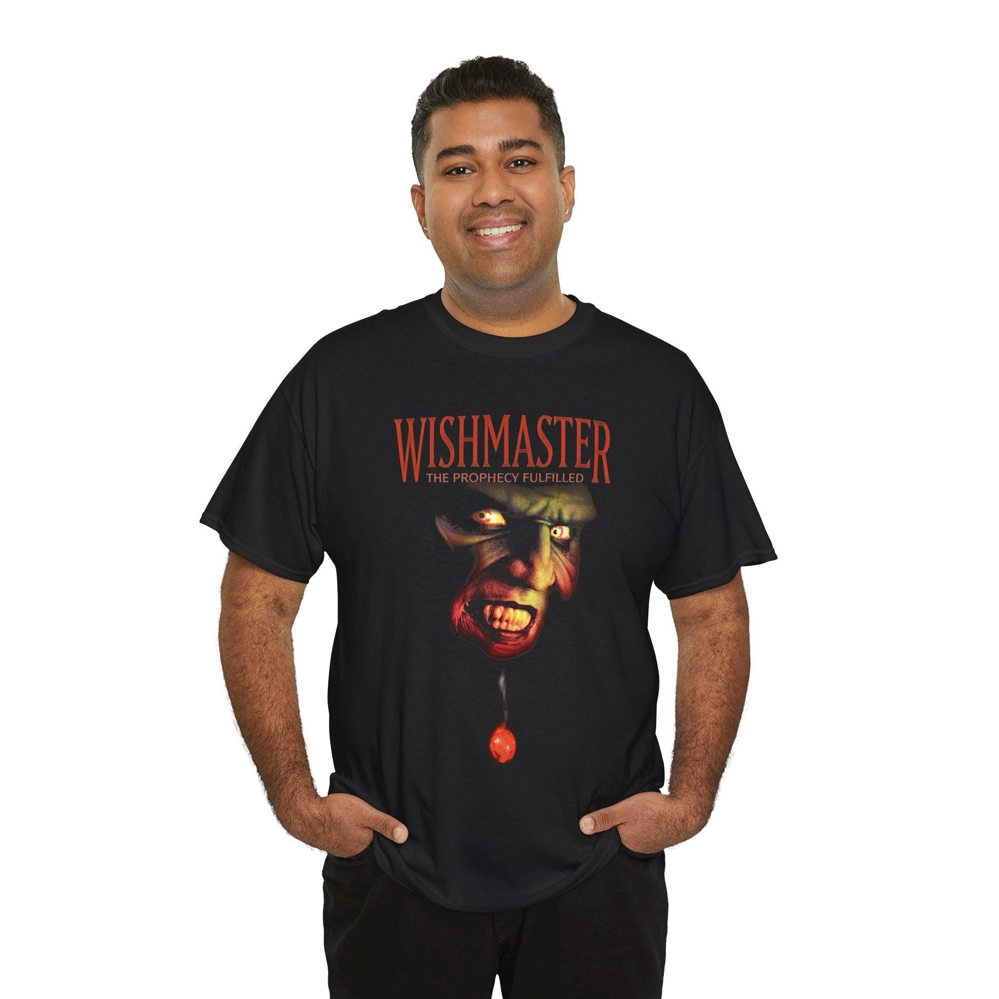 Wish Master Unisex Tee, Halloween T-Shirt, Horror Movie Fan Gift, Vintage Graphic Shirt, Creepy Movie Lover Top