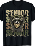 Bruh I'M a Senior Class of 2027 Funny Raccoon Graduation T-Shirt