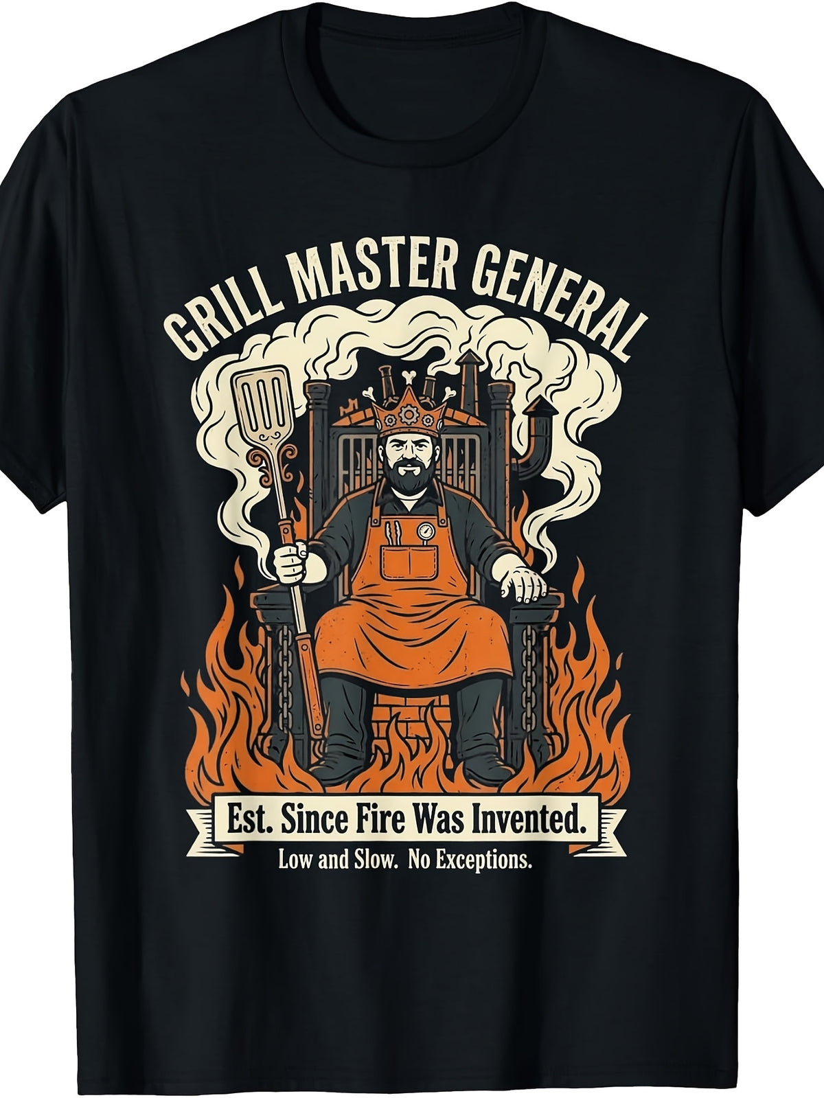 Grill Master General BBQ King Funny Grilling Pitmaster T-Shirt